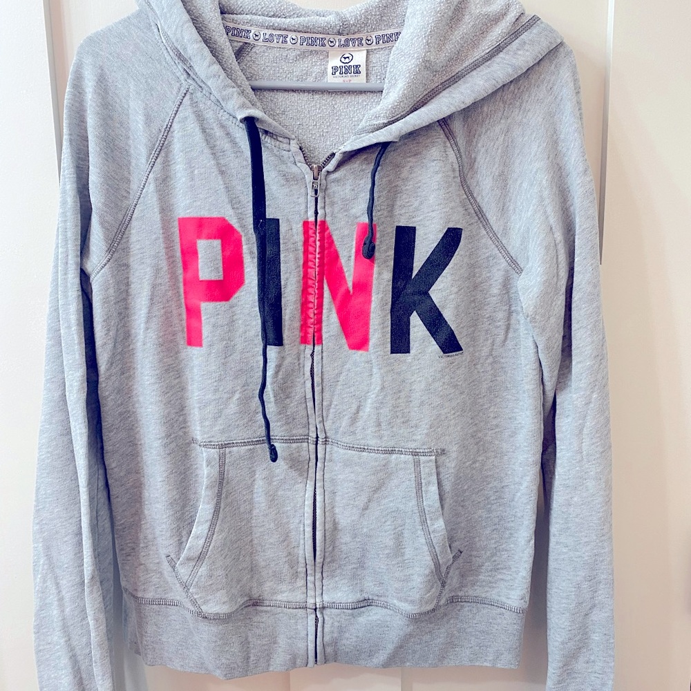 VS PINK full zip hoodie